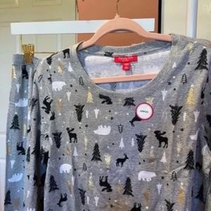 Macys Family Pajamas Winter Trees Pajama Set Christmas Holiday small